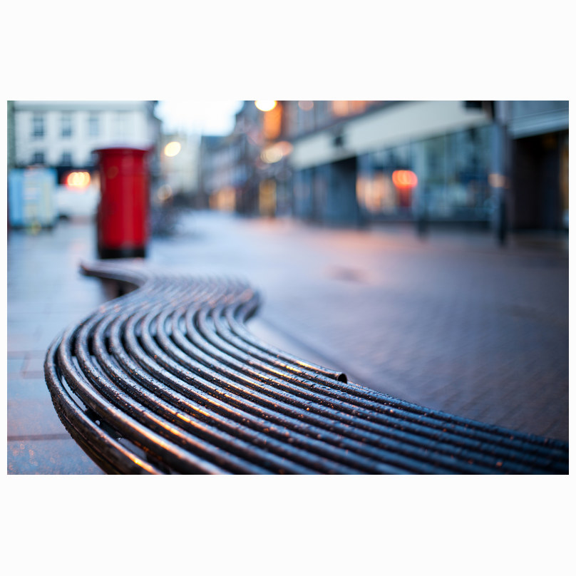 Curved bench