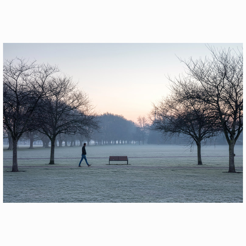 Man goes for a walk